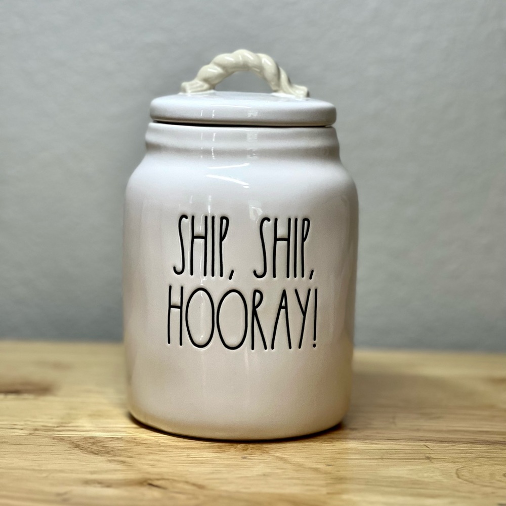 Rae Dunn Ship Ship Hooray Canister